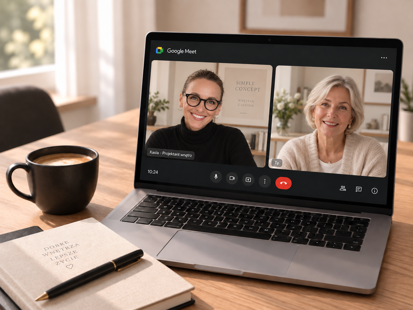Rozmowa online na Google Meet